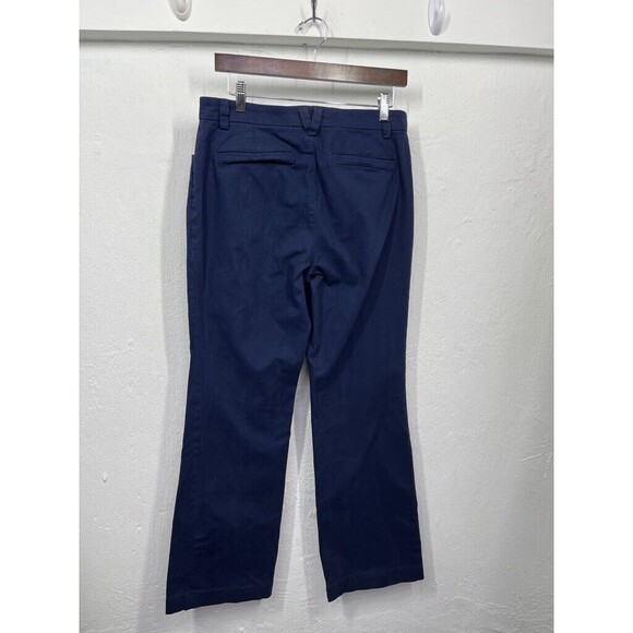 DULUTH TRADING CO WOMENS BLUE PANTS STRAIGHT LEG WITH SEAM SIZE 8 X 31 - Picture 2 of 3
